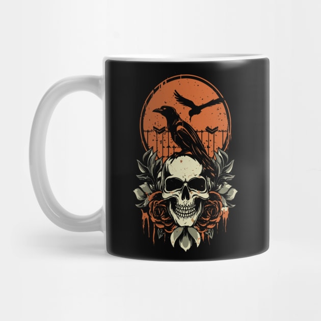 Skull & Crows by bmron